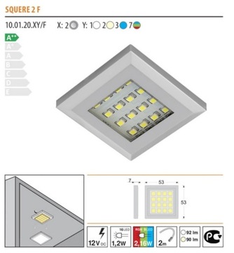 Oświetlenie LED, 6 x oprawa LED RGB 12V zestaw.