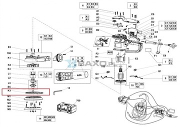 Nasadka przeciwpyłowa do AEG EX150E EX150ED