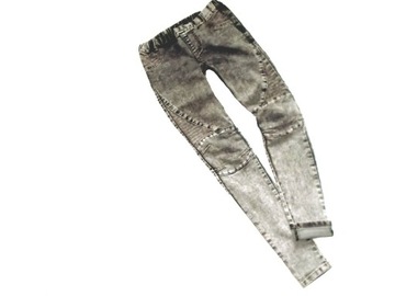 KappAhl tregginsy legginsy jeans przeszycia.11-13l