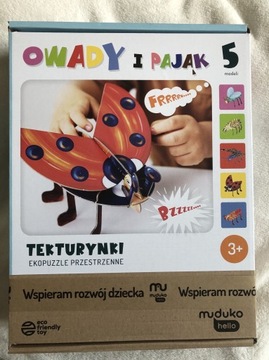 MUDUKO Ekopuzzle 3D Tekturynki Owady I Pająk