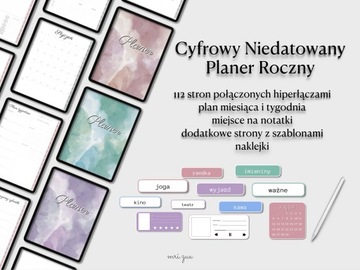 Cyfrowy Niedatowany Planer Roczny Mri.zua