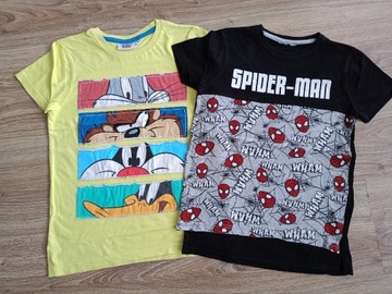 2 x bluzka koszulka  t-shirt Spiderman rozm. 128/134