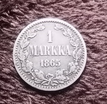 1 markka 1865 r Finlndia 