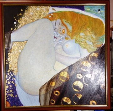 Obraz wg Gustava Klimta "Danae"