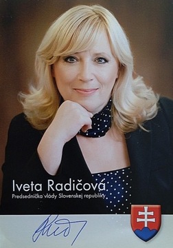 Iveta Radičová - Premier Słowacji - autograf_2