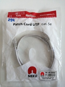 Patchcord UTP kat.5e kabel sieciowy LAN 2xRJ45