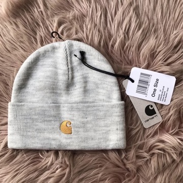 Szara czapka CHASE BEANIE CARHARTT WIP ash heather