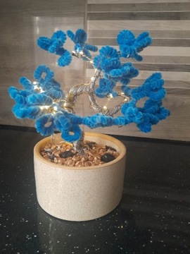 Drzewko szczęścia bonsai dekoracja lampka LED