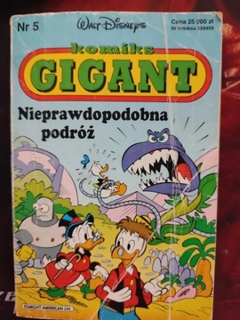 Komiks Gigant 5/92 Nieprawdopodobna podróż