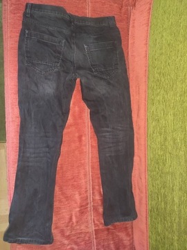 Spodnie męskie jeans czarne F&F BOOTCUT W30 L32 