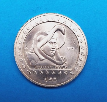 Meksyk 50 peso 1992, Aguila, 1/2 uncji srebra