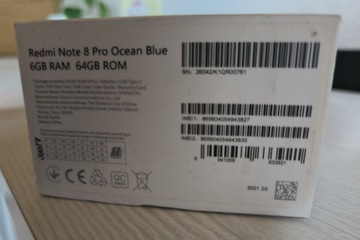 Xiaomi redmi note 8 pro 6/64