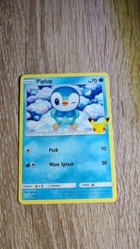 Karta pokemon Piplup non holo McDonald 2021