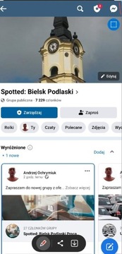 Reklama na grupie spotted Bielsk Podlaski