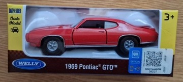 Welly Model Metalowy 1969 Pontiac GTO
