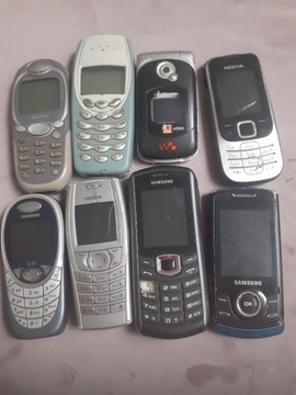 8 telefonów komórkowych