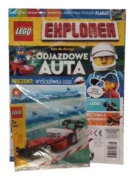 Magazyn Czasopismo LEGO Explorer- 08/2021 - Wyścigówka