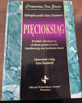 Hebrajsko-polski Stary Testament Pięcioksiąg