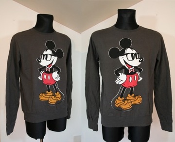 Mickey Mouse Męska Brązowa Bluza Vintage Disney L