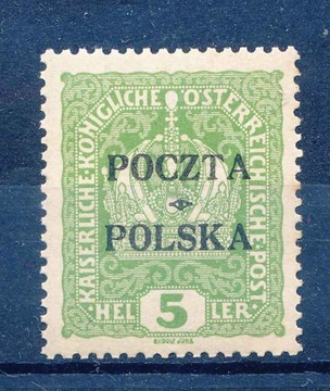 1919 KRAKOWSKIE, 5h. Fi.31, V FORMA ** 3