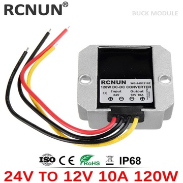 Przetwornica DC Buck 18-36V na 12V 10A 120W