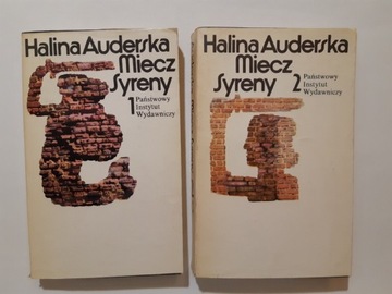 Halina Auderska Miecz Syreny tom 1 i 2 z 1980r w1