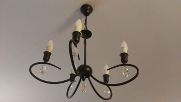 Lampa sufitowa na 5 żarówek 