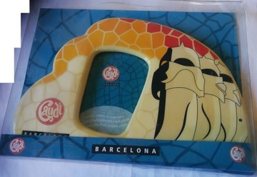 barcelona gaudi ramka na zdjęcie z hiszpanii hiszp