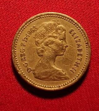  One Pound Elizabeth ll 1983 Moneta kolekcjonerska