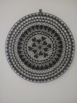 Mandala rozeta na szydełku łapacz snów boho 50 cm