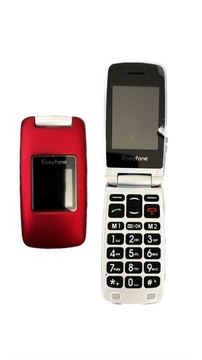 Telefon Easyfone Prime-A1 czerwony - DLA SENIORA