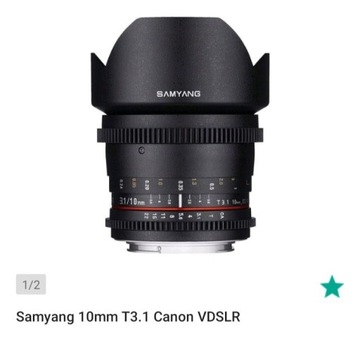 Obiektyw Samyang 10mm T3.1 Canon VDSLR
