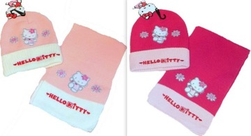 HELLO KITTY DISNEY kpl.zima czapka szalik r.48/50 