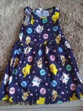 Sukienka dla dziewczynki H&M Pokiemon  98/104 cm