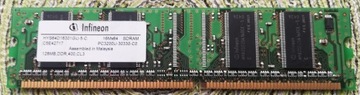 SDRAM Infineon 128MB PC3200 CL3