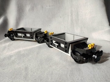 LEGO train 2x wagon towarowy węglarka 