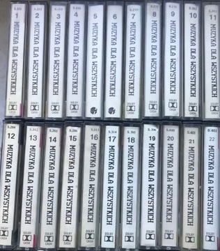 Muzyka dla wszystkich 1-22 kasety audio