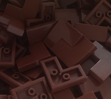 LEGO Tile 2x2 narożnik Reddish Brown 10 szt 6,50zl