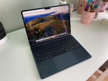 j.NOWY MACBOOK AIR 13' 2022 M2 MIDNIGHT GWARANCJA