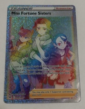 Karta pokemon Miss Fortune Sisters FullArt 209/196