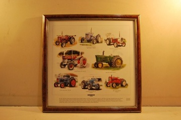 Obraz Plakat Traktory z Lat 60 prezent dla rolnika