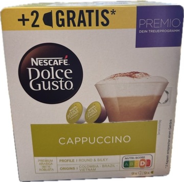 Kapsułki NESCAFÉ DOLCE GUSTO cappuccino 18 szt