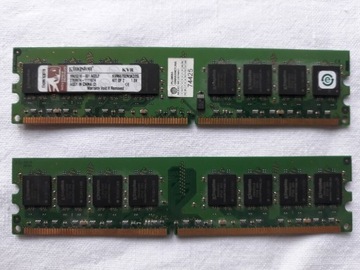 Pamięć Ram DDR2 2x512 mb | Kingston