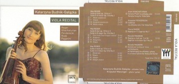 Katarzyna Budnik-Gałązka: Viola Recital (CD 2013)