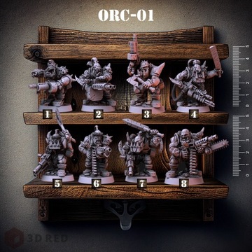 Figurka Ork - Miniaturka - Warhammer - RPG - Druk