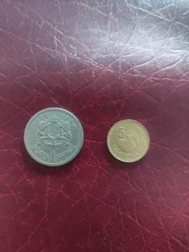 Maroko 1 drahms + 5 centymów 