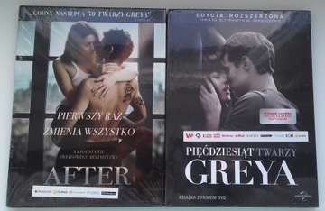 Filmy Pięćdziesiąt twarzy Greya + After dvd NOWE