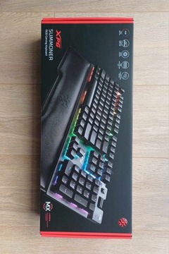 Klawiatura mechaniczna XPG Summoner 5A RGB Cherry MX Red Grafitowo-czarny