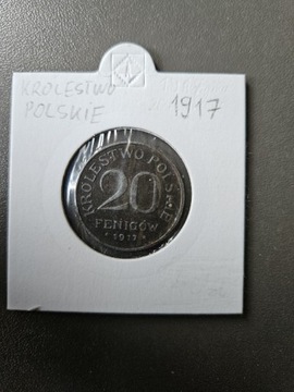 20 fenigów Krolestwo Polskie 1917