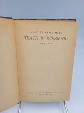 Teatr w wiezieniu Antoni Słonimski 1922r